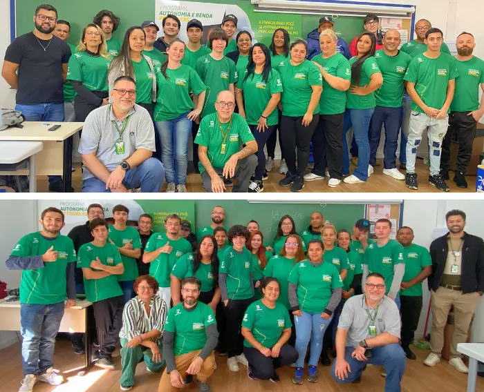 Imagem de estudantes do Programa Autonomia e Renda Petrobras do IFSul
