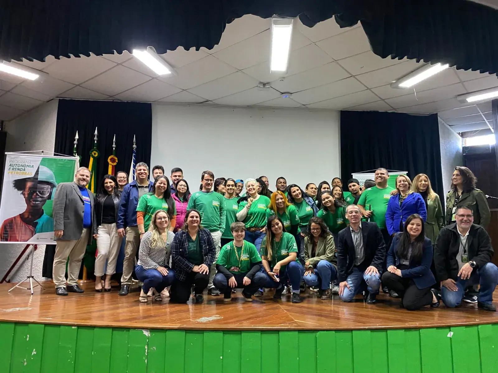 Imagem de estudante do Programa Autonomia e Renda Petrobras em aula inaugural no IFSul